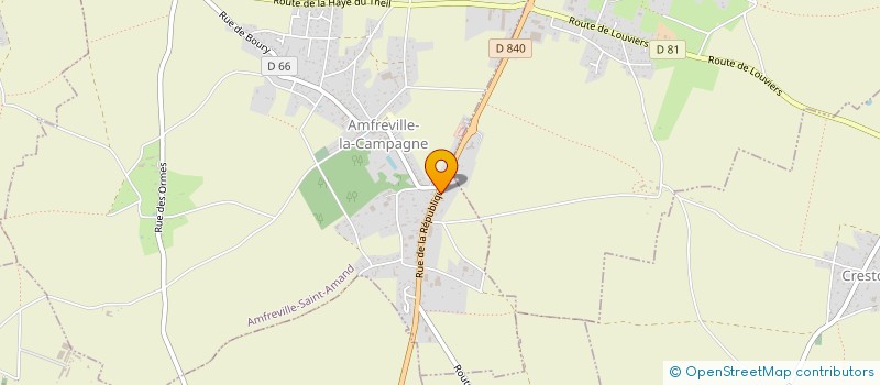 localisation de l'entreprise SARL HELLOT  AMFREVILLE-SAINT-AMAND