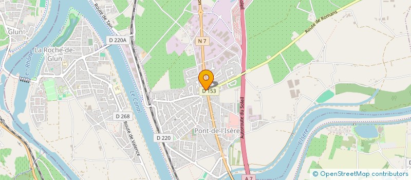 localisation de l'entreprise SARL HELOTINE SPFPL DE PHARMACIEN D'OFFICINE  PONT-DE-L'ISERE