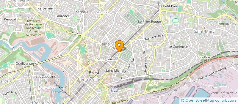 localisation de l'entreprise SARL HEMISPHERE SUB à BREST