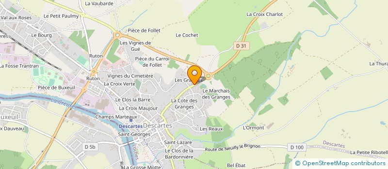 localisation de l'entreprise SARL HENAULT J.D. - GALVAING à DESCARTES