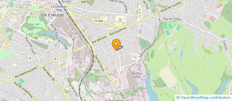 localisation de l'entreprise SARL HENNEQUIN à LE CREUSOT