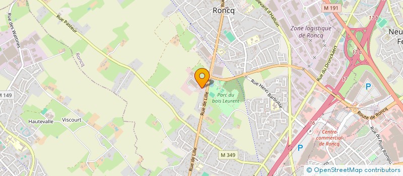 localisation de l'entreprise SARL HENNION  RONCQ