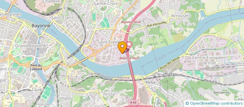 localisation de l'entreprise SARL HENRI ARRIETA à BAYONNE