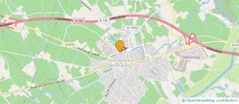 localisation de l'entreprise SARL HENRI PAUL MIFSUD  SAINT-ANDRE-DE-SANGONIS