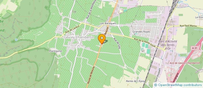 localisation de l'entreprise SARL HENRI RICHARD à GEVREY-CHAMBERTIN