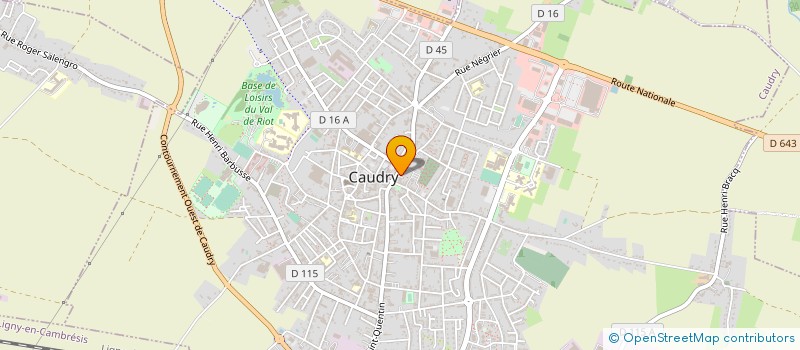 localisation de l'entreprise SARL HENRY LEMAIRE  CAUDRY