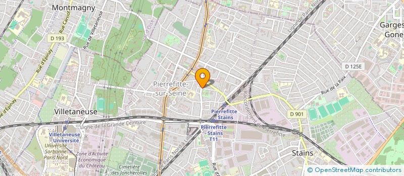 localisation de l'entreprise SARL HER-TEX à PIERREFITTE-SUR-SEINE