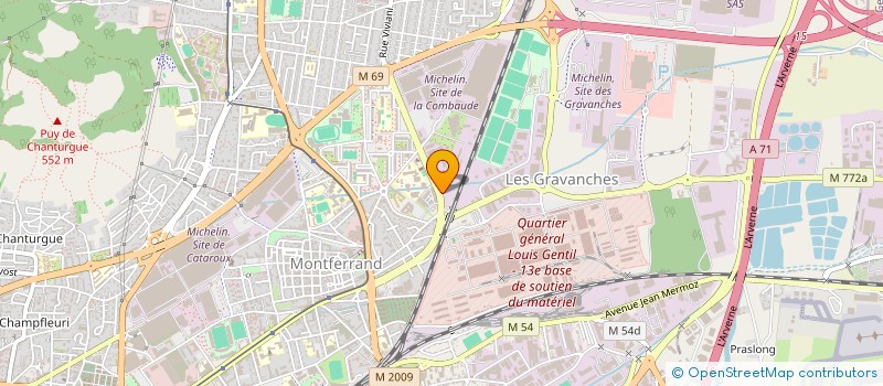 localisation de l'entreprise SARL HERMES  CLERMONT-FERRAND