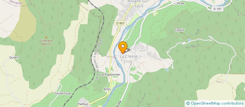 localisation de l'entreprise SARL HERNANDEZ  RIVIERE-SUR-TARN