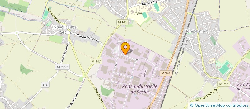 localisation de l'entreprise SARL HESPEL EMBALLAGES à NOYELLES-LES-SECLIN