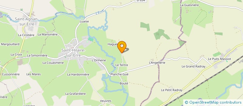 localisation de l'entreprise SARL HEULAND FORTIN à SAINT-HILAIRE-SUR-ERRE
