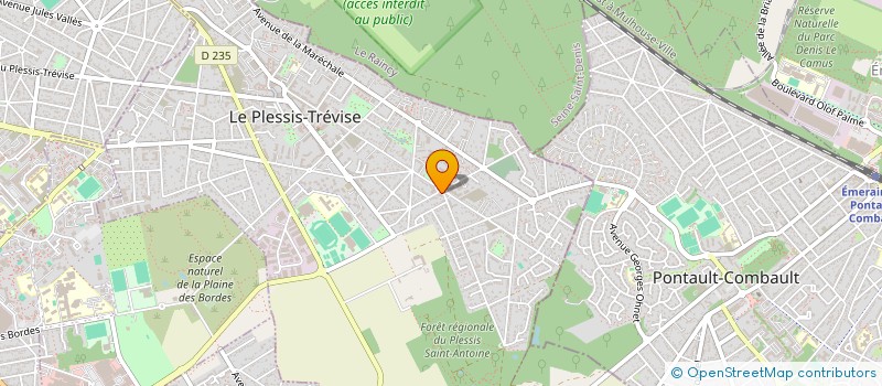 localisation de l'entreprise SARL HEURIA COIFF'S à LE PLESSIS-TREVISE