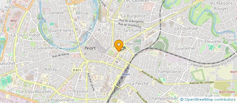 localisation de l'entreprise SARL HEXAGONE CONSEIL  NIORT