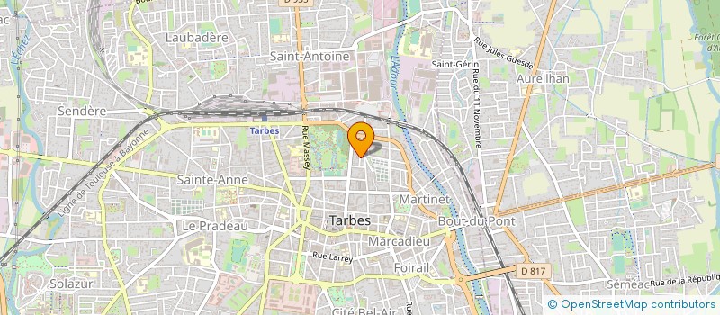 localisation de l'entreprise SARL HFP HELI FRANCE PHOTO  TARBES