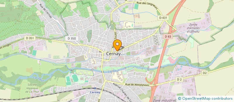 localisation de l'entreprise SARL HINDER  CERNAY