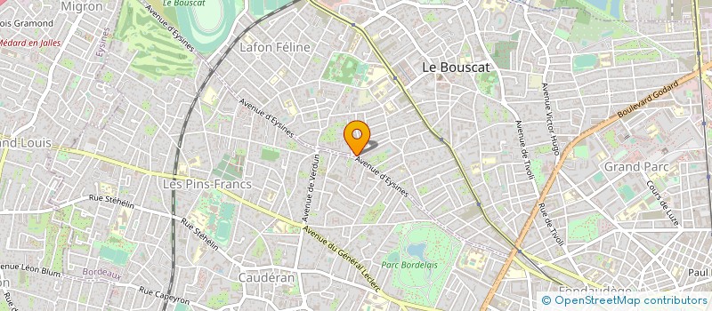localisation de l'entreprise SARL HIPPODROME BORDEAUX - LE BOUSCAT à LE BOUSCAT