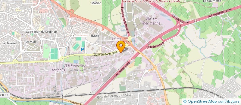 localisation de l'entreprise SARL HLT  VILLENEUVE-LES-BEZIERS