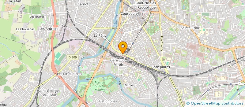 localisation de l'entreprise SARL HM GARE  LE MANS