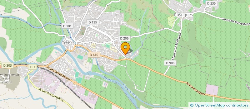 localisation de l'entreprise SARL HOBBI ET FRERES à TREBES