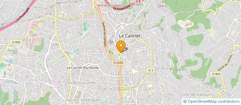 localisation de l'entreprise SARL HOBBY à LE CANNET