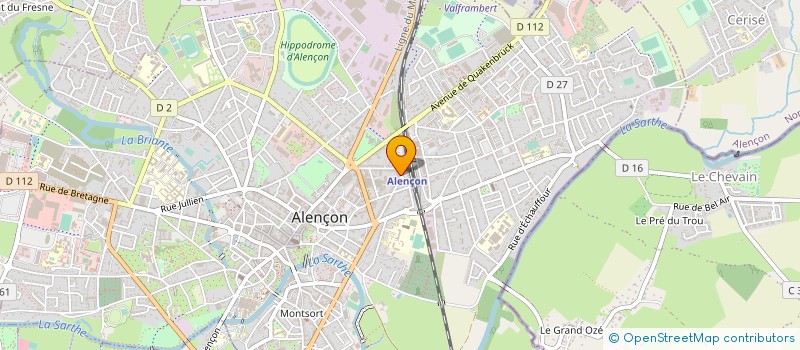 localisation de l'entreprise SARL HODERO à ALENCON