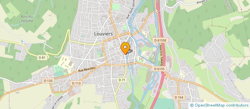 localisation de l'entreprise SARL HOLDING AUBE à LOUVIERS