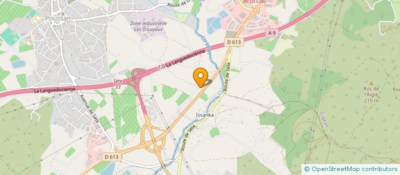 localisation de l'entreprise SARL HOLDING EUROFI  POUSSAN