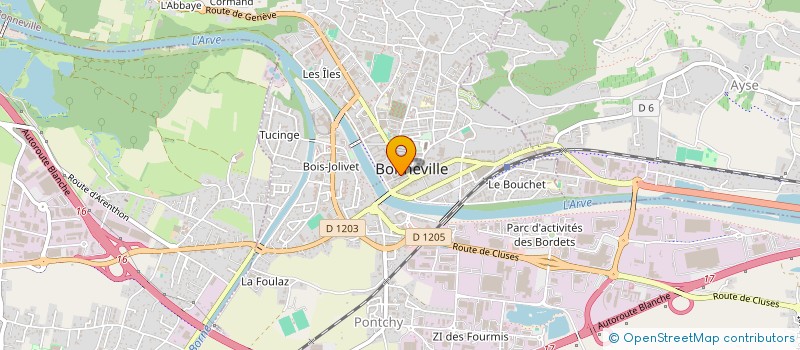 localisation de l'entreprise SARL HOLDING JADOT  BONNEVILLE