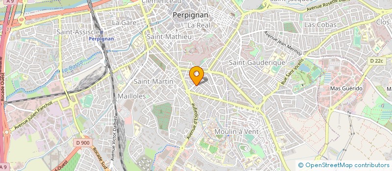 localisation de l'entreprise SARL HOLDING LABEX  PERPIGNAN