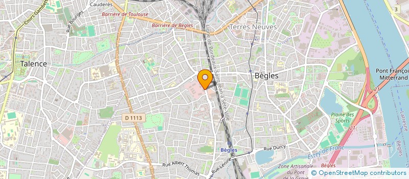 localisation de l'entreprise SARL HOLDING LEO PRO  BEGLES