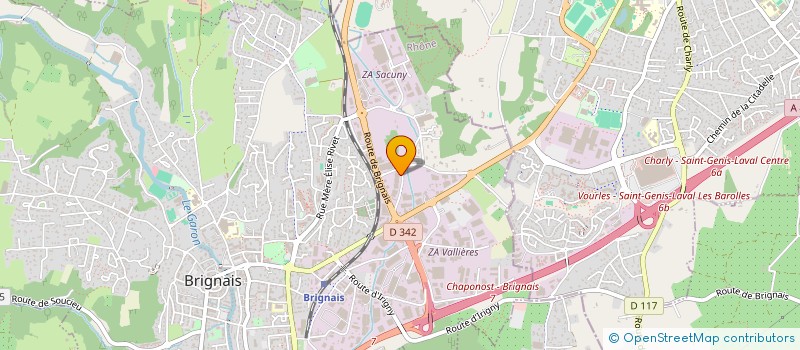 localisation de l'entreprise SARL HOLDRO  BRIGNAIS