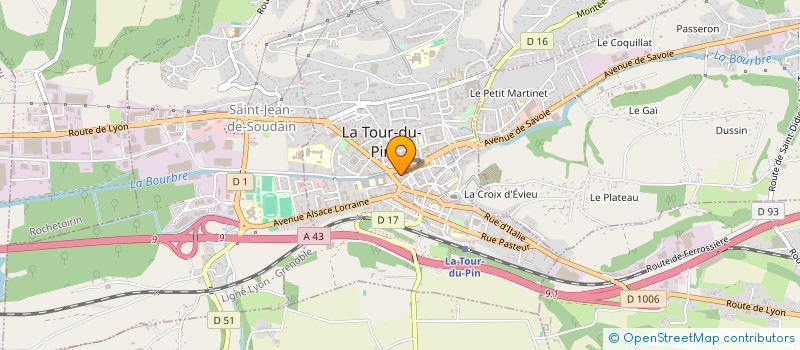 localisation de l'entreprise SARL HOLLYFOOD à LA TOUR-DU-PIN