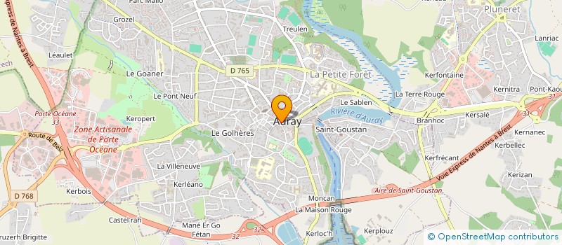 localisation de l'entreprise SARL HOME CONFORT à AURAY