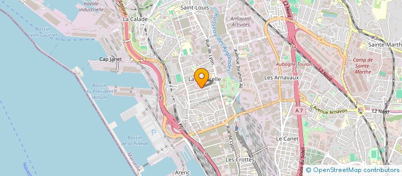 localisation de l'entreprise SARL HOME CONSTRUCTION à MARSEILLE