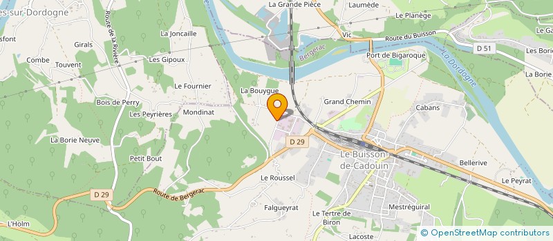 localisation de l'entreprise SARL HOMELEC à LE BUISSON-DE-CADOUIN