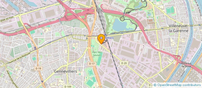 localisation de l'entreprise SARL HOMMES ET CHATEAUX à GENNEVILLIERS