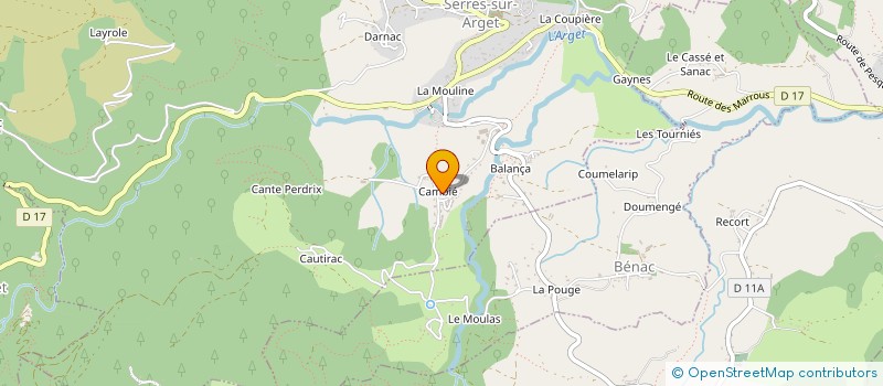 localisation de l'entreprise SARL HORIZACQ à SERRES-SUR-ARGET