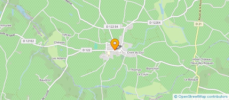 localisation de l'entreprise SARL HORIZON à LUSSAC