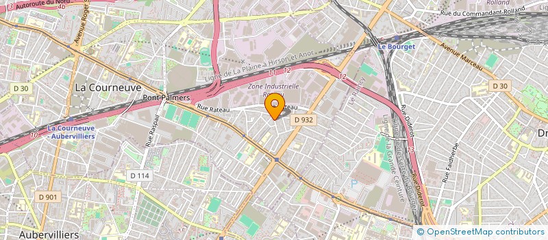 localisation de l'entreprise SARL HORIZON BAT à LA COURNEUVE