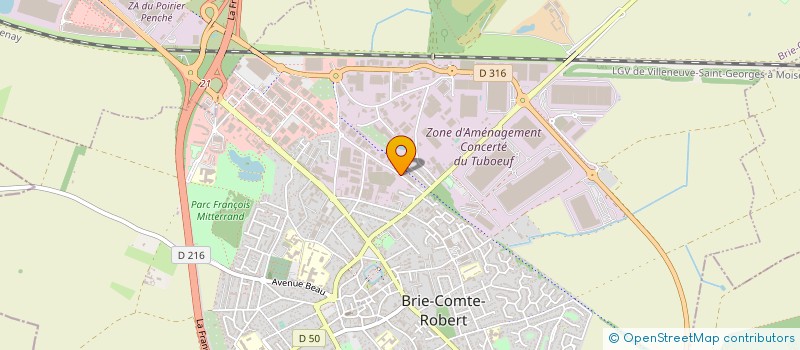 localisation de l'entreprise SARL HORIZON RESEAUX à BRIE-COMTE-ROBERT