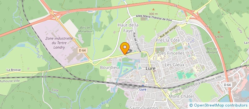 localisation de l'entreprise SARL HORTA à LURE