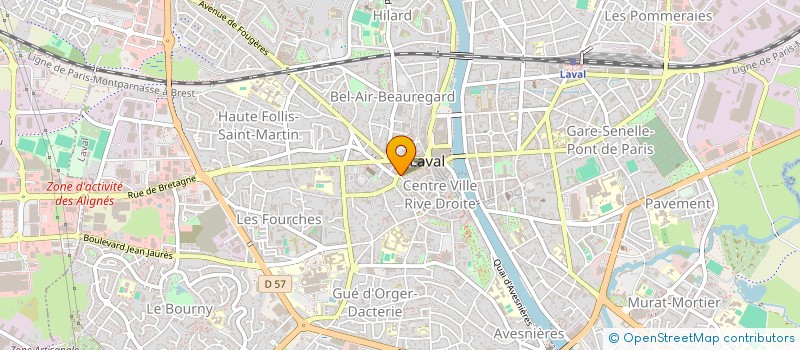 localisation de l'entreprise SARL HOSTELLERIE DU ZEFF à LAVAL