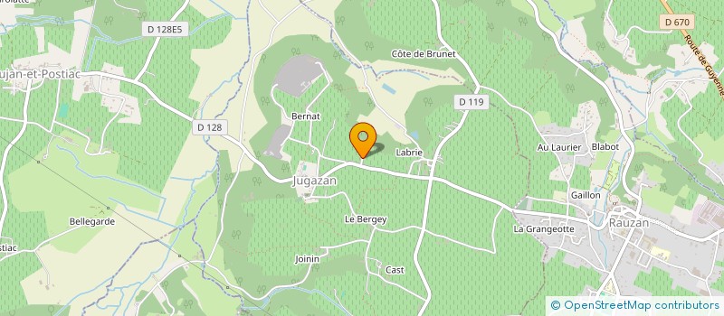 localisation de l'entreprise SARL HOSTELLERIE ISABEAU DE NAUJAN  SAINT-VINCENT-DE-PERTIGNAS