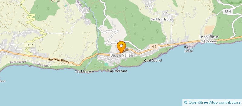 localisation de l'entreprise SARL HOTEL CAP MECHANT  SAINT PHILIPPE