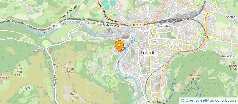 localisation de l'entreprise SARL HOTEL CAPRI à LOURDES