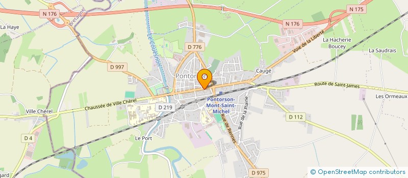 localisation de l'entreprise SARL HOTEL DE LA POSTE  PONTORSON