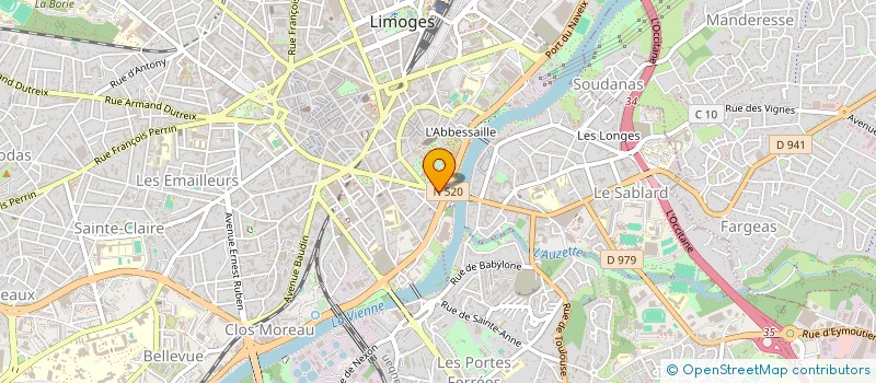 localisation de l'entreprise SARL HOTEL DE LYON à LIMOGES