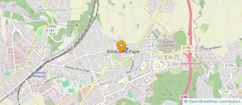 localisation de l'entreprise SARL HOTEL DE RILLIEUX  RILLIEUX-LA-PAPE