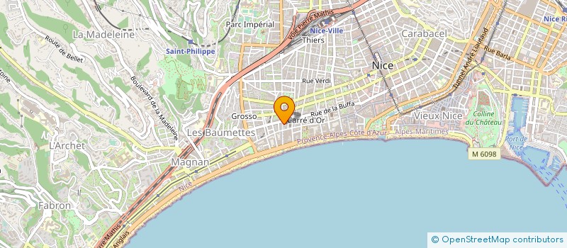 localisation de l'entreprise SARL HOTEL DU FORUM à NICE