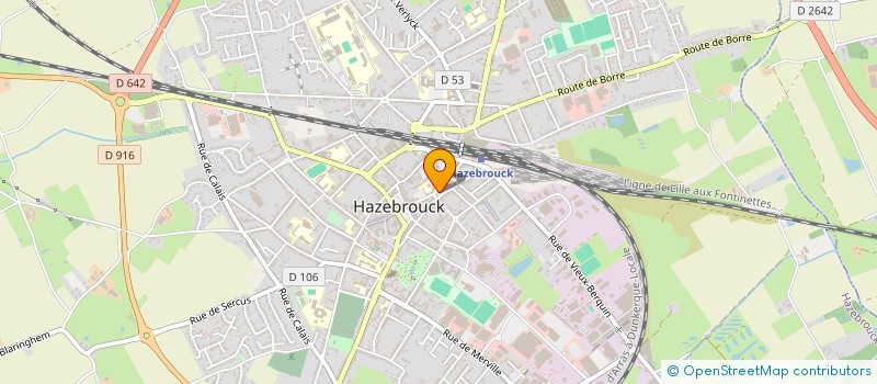 localisation de l'entreprise SARL HOTEL DU GAMBRINUS à HAZEBROUCK